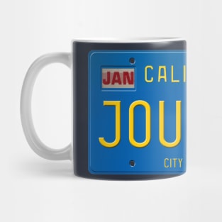 Journey License Plate Mug